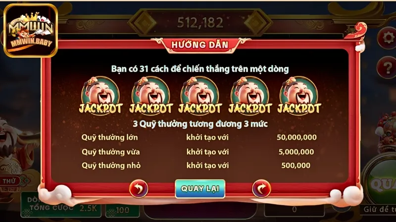 Nổ Hũ Thần Tài – Cơ Hội Trúng Jackpot Cực Lớn Tại MMWIN 2 Cược thủ vào sảnh chơi và tham khảo luật chơi để bắt đầu cược